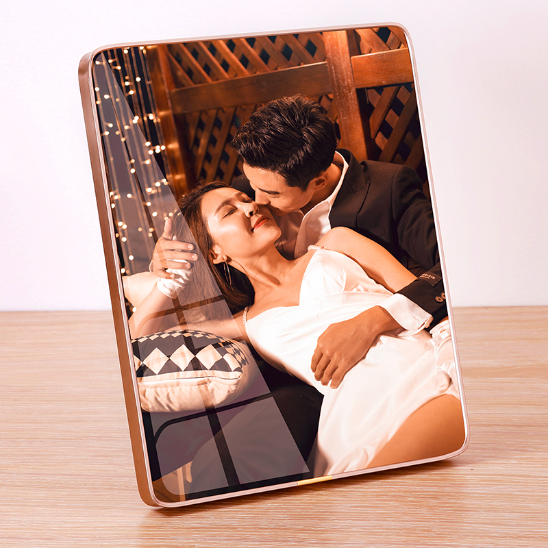 手机照片定制水晶摆台高级感