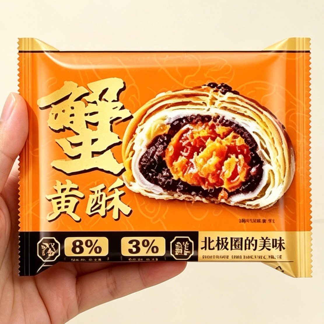 蟹黄酥蛋黄酥中秋月饼送礼雪媚娘夹心包装零食伴手礼