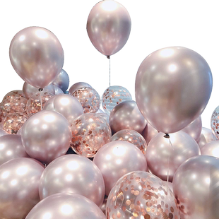 新年气球装饰场景布置儿童女孩生日周岁派对活动氛围紫色加厚汽球