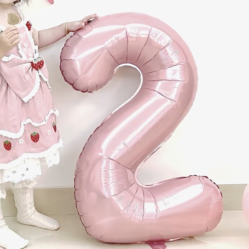 40寸珠光蓝色数字装饰布置气球