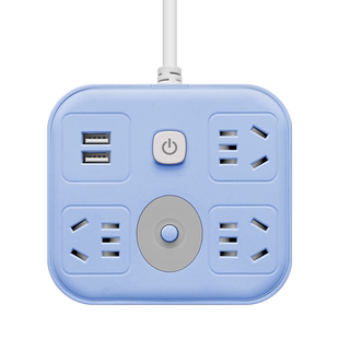 多功能带usb接口的插座长线智能多孔插板固定墙上贴家用长线扦座