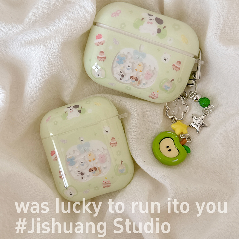 可爱卡通jellycat适用苹果耳机保护套airpods4无线蓝牙耳机壳三四代airpodpro2二代ipod耳机盒airpods3保护壳