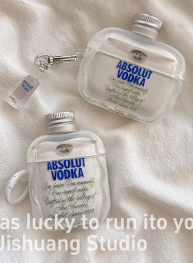 创意立体瓶盖伏特加适用苹果耳机保护套airpods4无线蓝牙耳机壳三四airpodpro2二代ipod耳机盒airpods3保护壳