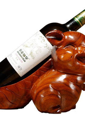 木雕家居客厅创意红酒架