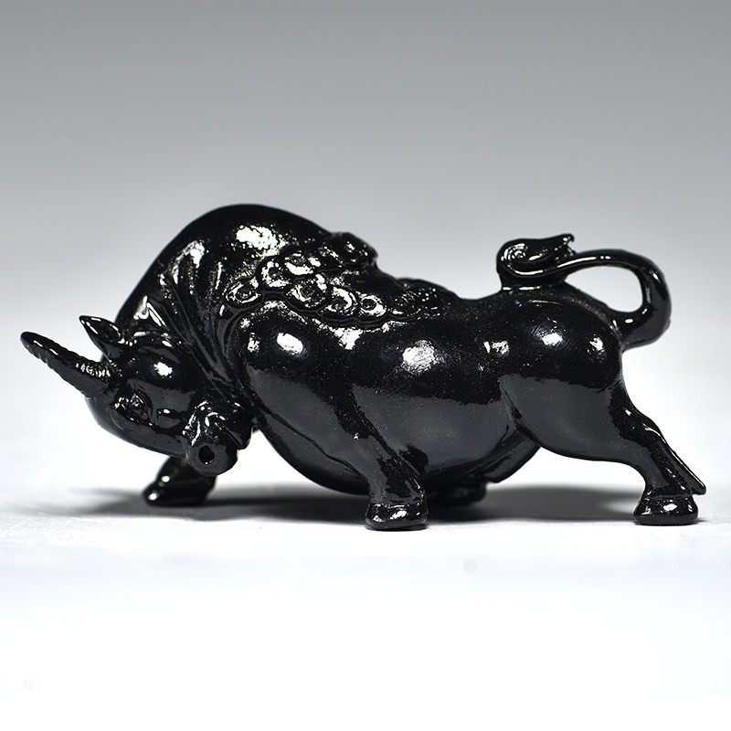 黑色金属牛摆件纯黑色十二生肖牛家居客厅办公电视柜装饰工艺品,家居饰品,装饰摆件,淘宝优惠券,粉丝福利购,淘宝优惠卷