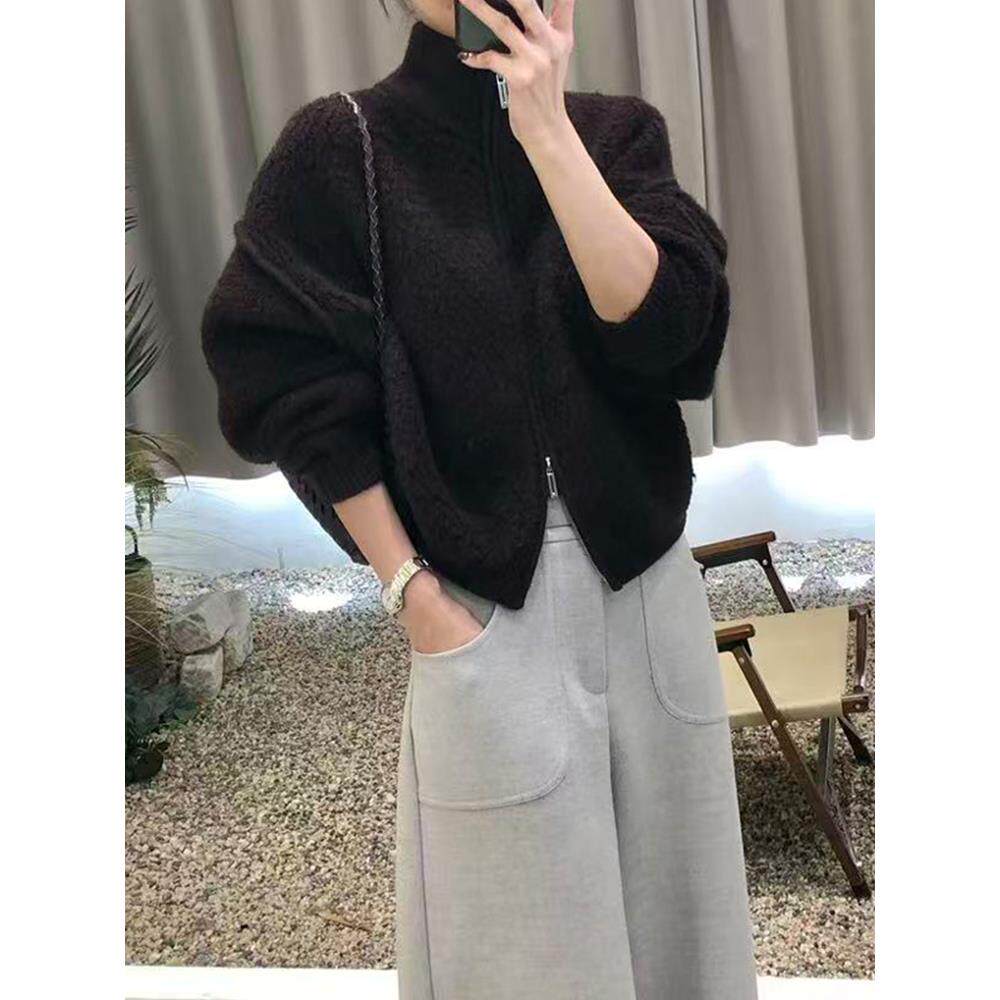 JOYIASS新款毛衣外套女秋冬宽松外穿日系学院慵懒风覆古软糯针织