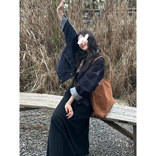 JOYIASS2025年秋季新款女装套装时尚宽松长袖牛仔外套搭配高腰显