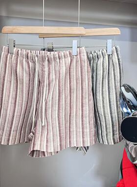 【多多还是多多】亚麻条纹短裤MF-YTS6X709