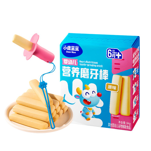 88vip会员积分兑换  小鹿蓝蓝营养磨牙棒64g+定制硅胶手持器