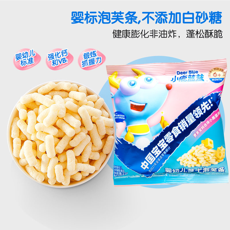 U先【小鹿蓝蓝_婴儿泡芙条尝鲜组合】6个月婴幼儿宝宝零食辅食属于什么档次？