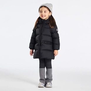 帕西防寒儿童羽绒服加厚中长2025新款外套白鸭宝宝男童女童大冬装