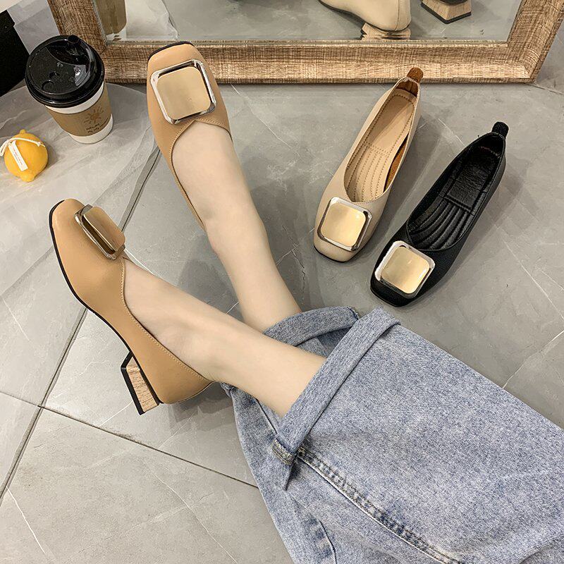 Large size shoes 41 One 43 Chubby sister 40 Soft bottom kick 2020 Autumn new pattern Versatile Flat bottom Single shoesin the Women's Shoes, Low shoes  category - from Buy2taobao.com to provide professional Taobao agent buy service