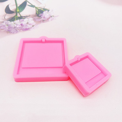 狗牌钥匙扣挂件硅胶模具 DIY狗牌挂坠环氧树脂水晶滴胶模具