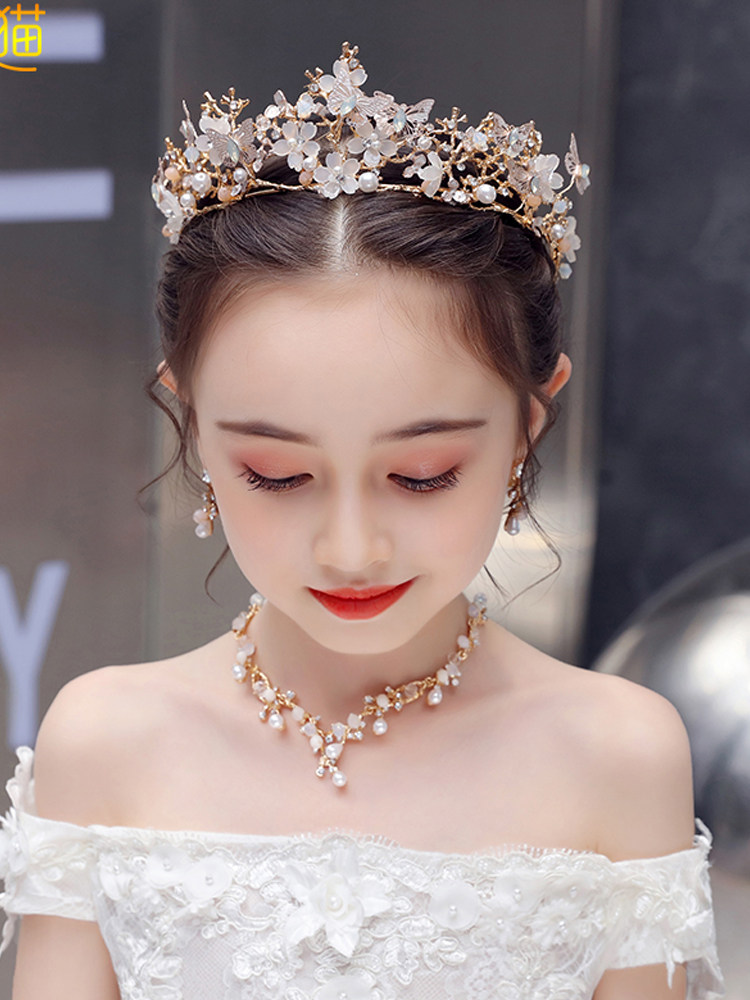 韩版儿童皇冠头饰公主小女孩王冠生日小孩女童发饰人表演宝宝发箍