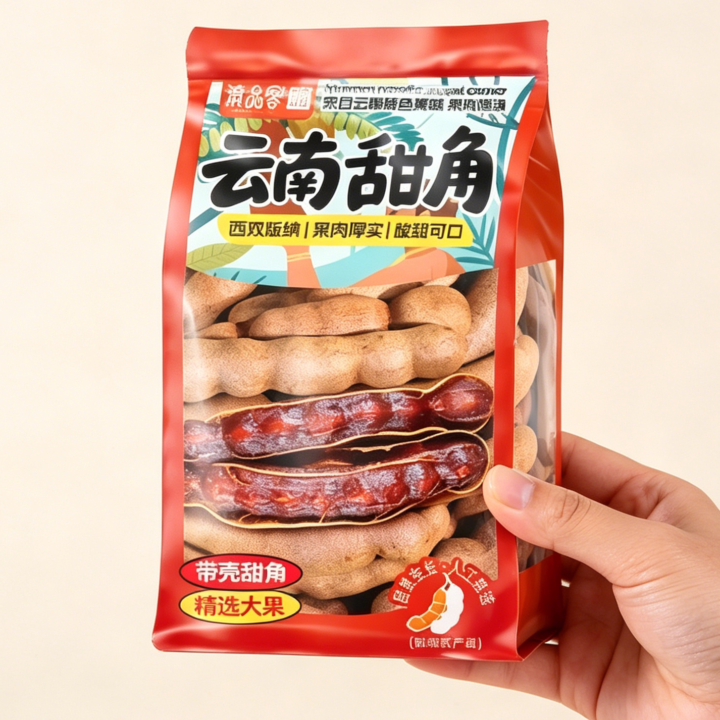滇品客云南罗望子甜角新货大果带壳酸角孕妇儿童休闲解馋零食袋装