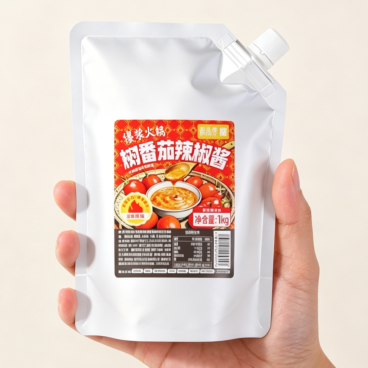 滇品客树番茄酱云南德宏洋酸茄火烧辣椒酱傣味酱下饭拌面酱袋装