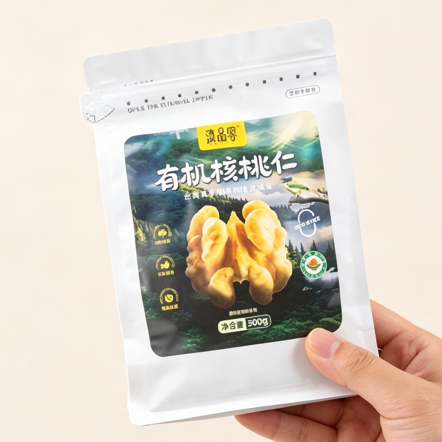 滇品客【有机认证】新货核桃仁新鲜去皮原味生的核桃肉孕妇零食图片