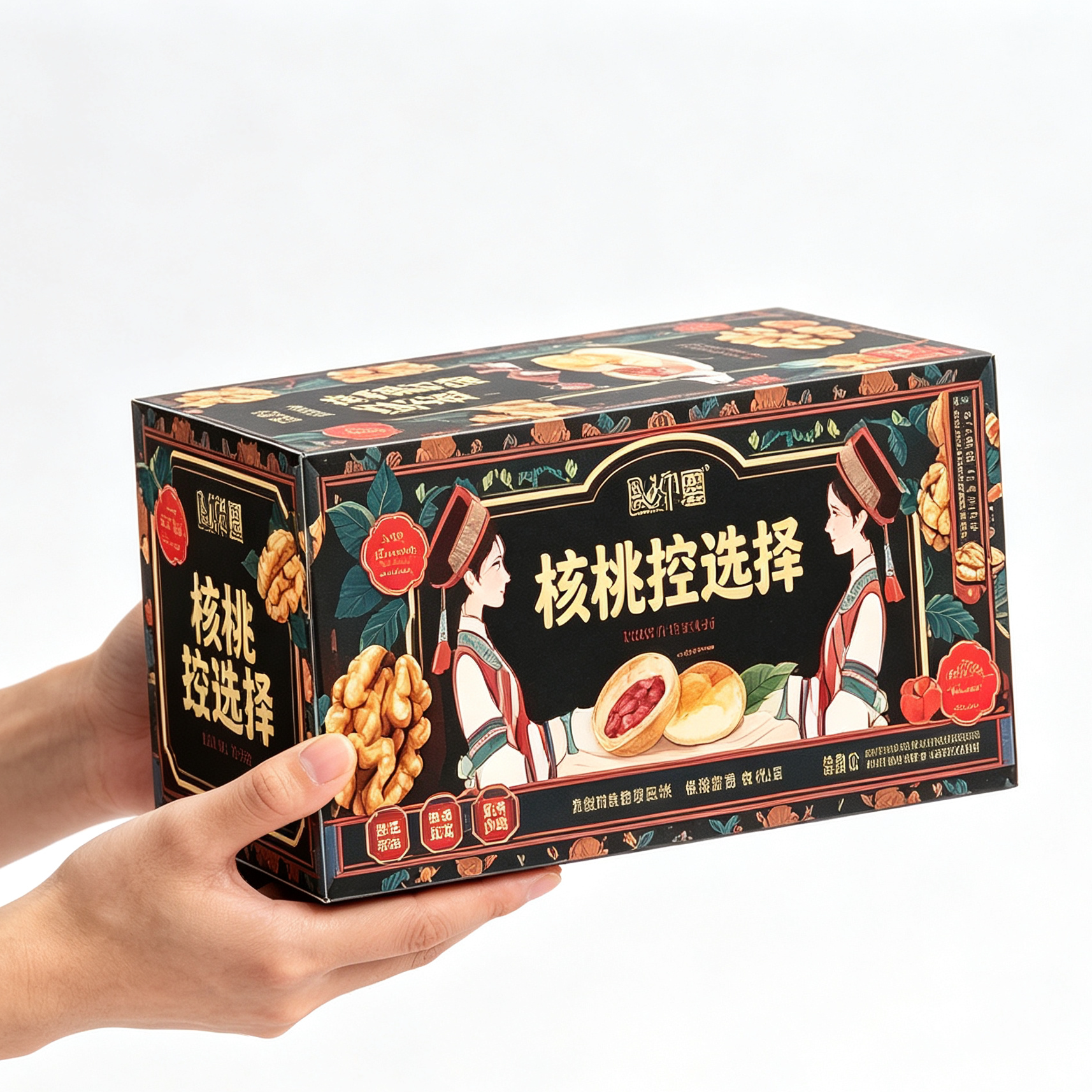 滇品客核桃玫瑰饼云南鲜花饼特产酥皮糕点心网红零食年货送礼盒装