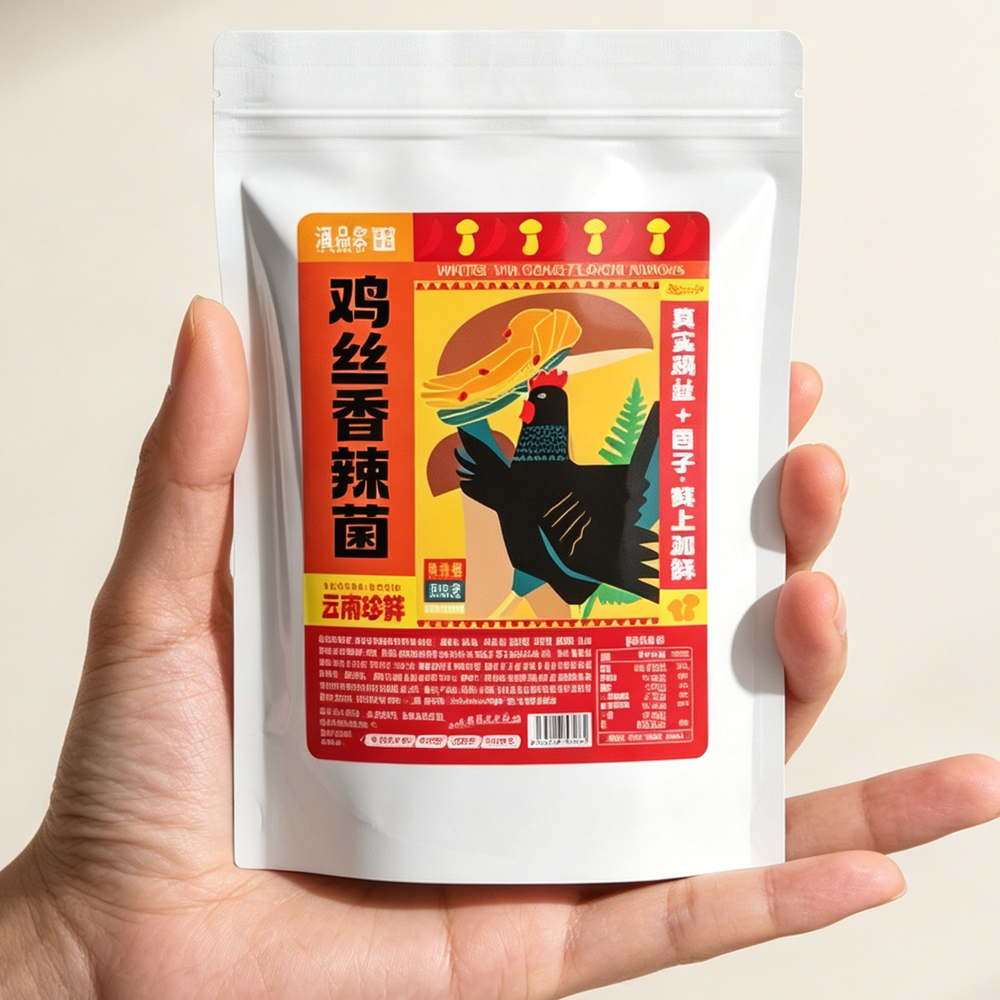 滇品客农科院云南鸡丝香辣菌菇零食办公室休闲解馋下饭菜夜宵小吃