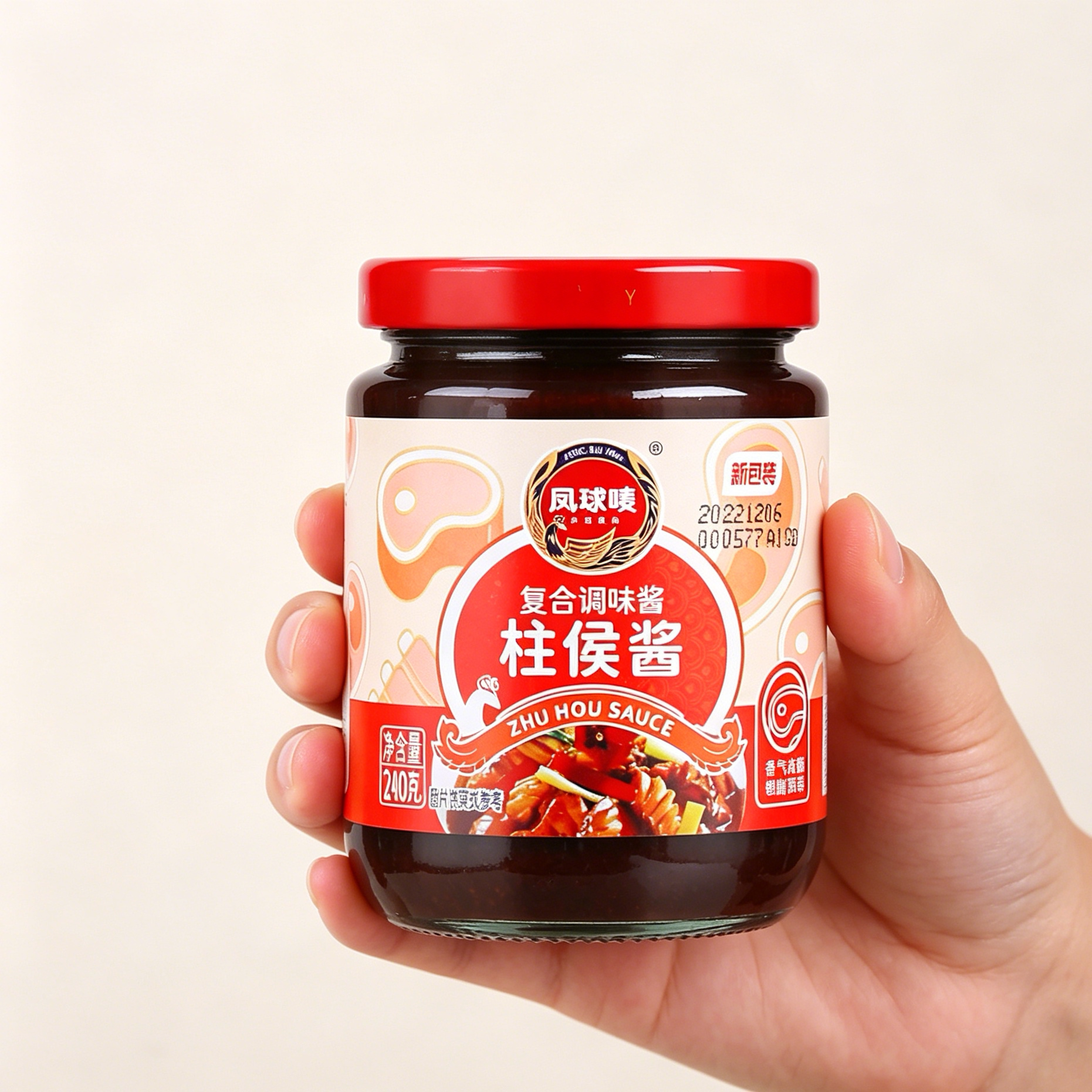 凤球唛凤球唛柱候酱240g烧烤烤肉酱火锅蘸料叉烧牛排酱潮味老店