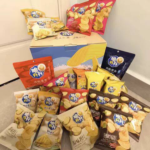 脆升升大礼包一整箱福运礼盒薯片薯条薯角零食露营春季出游儿童