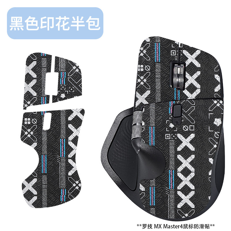 适用罗技MX Master4鼠标防滑贴吸汗贴纸防汗保护膜助滑脚贴足底垫图片