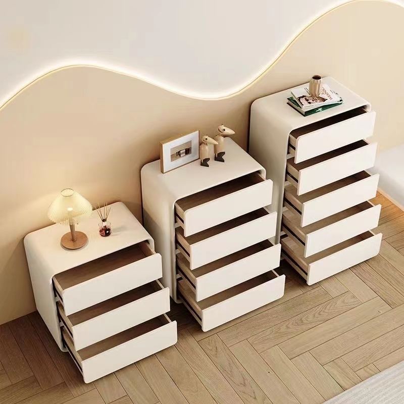 简约现代卧室实木五斗柜客厅靠墙收纳柜奶油风轻奢立柜