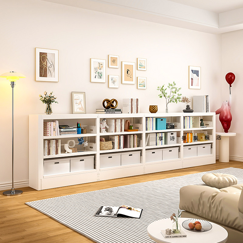 儿童钢制图书馆书架绘本书柜家用落地置物架客厅铁艺储物简约柜子,住宅家具,书架,淘宝优惠券,粉丝福利购,淘宝优惠卷