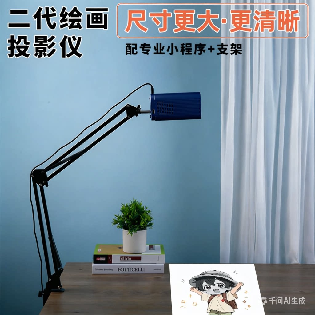 书画投影仪画画投影神器临摹绘画书法临摹起型多功能智能拷贝台国画可连接手机免打印书画蛋糕DUY影绘机