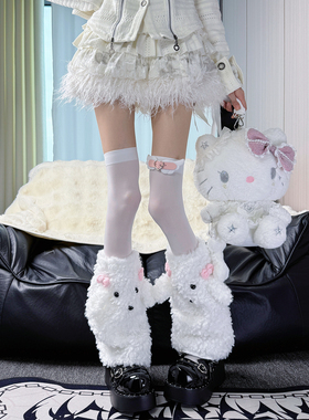 Lolita日记|天使翅膀过膝x毛绒狗狗腿套纯欲甜妹秋冬y2k亚文化DF