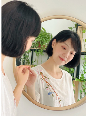 MissPatina 忆江南新中式刺绣花亚麻宽松上衣