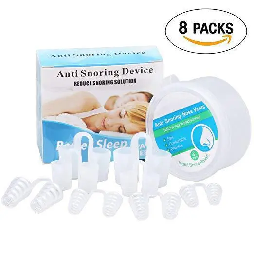 8个装货源止鼾器防打呼噜止鼾鼻夹硅胶防打鼾鼻塞