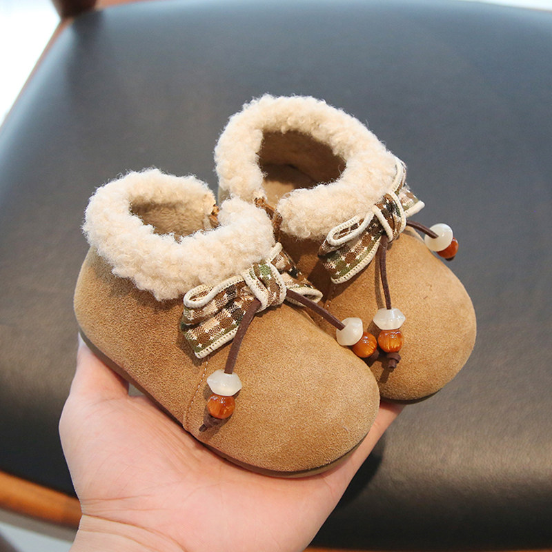 冬季新款宝宝小短靴女童勃肯鞋加绒保暖雪地棉靴软底学步婴儿鞋子,童鞋/婴儿鞋/亲子鞋,棉靴,淘宝优惠券,粉丝福利购,淘宝优惠卷
