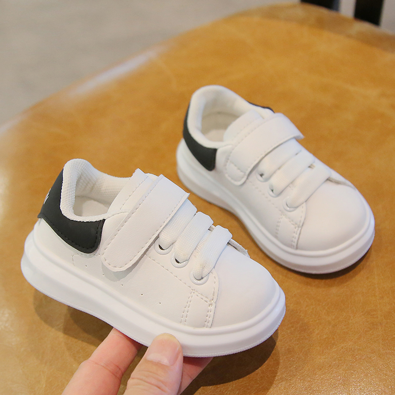 浣熊叮叮学步鞋软底小白鞋板鞋