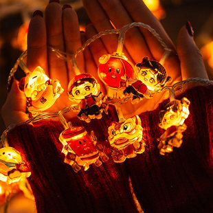 2026小灯笼灯串挂饰古风喜庆灯带新年彩灯led马年过年室内装饰diy