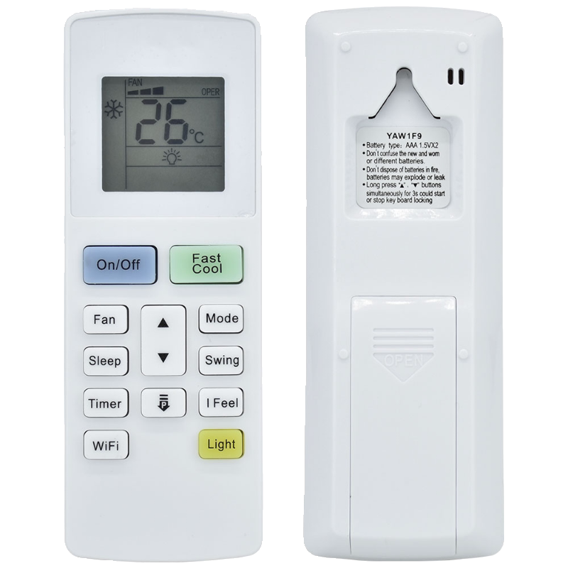 适用格力空调冷气机遥控器YAW1F9 remote contro 英文版SMART TOSOT通用YAW1F YAW1F4