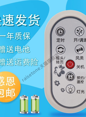 raisetone适用于格力电风扇遥控器FD-4002B FD-4008B FD-4016B FDZ-40X96Bdg9