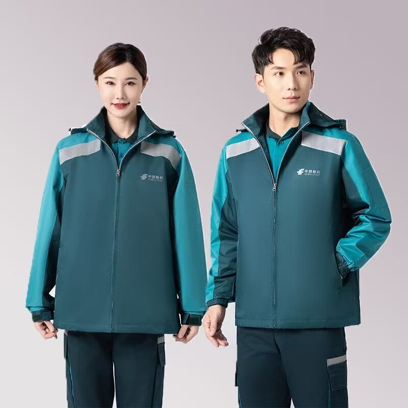 邮政工作服冲锋衣投递员外套