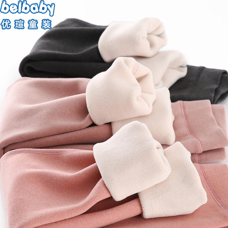 女童保暖裤子冬季加厚内穿胖女孩少女校服神器加绒裤学生儿童棉裤