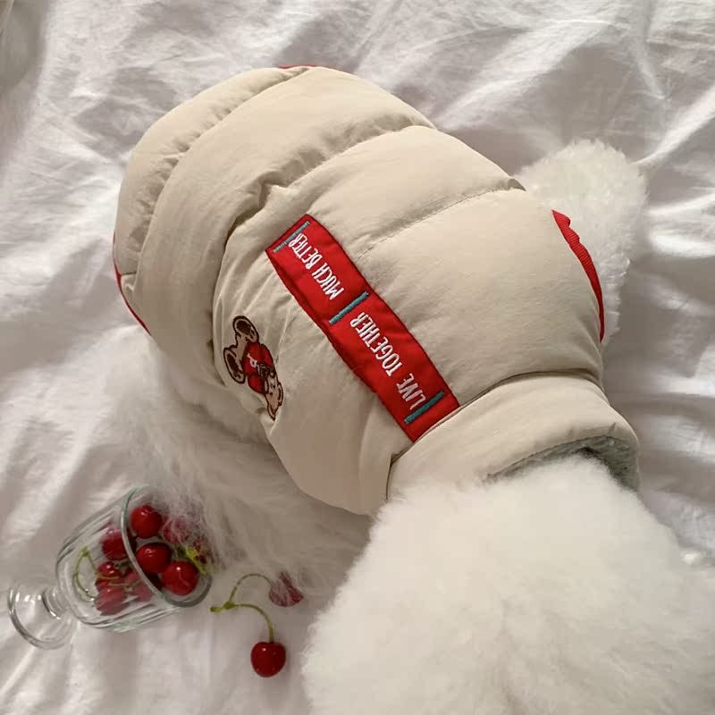 狗狗秋冬装泰迪棉衣比熊