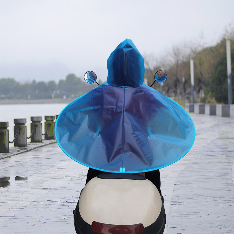 【】骑行雨衣飞碟雨伞帽