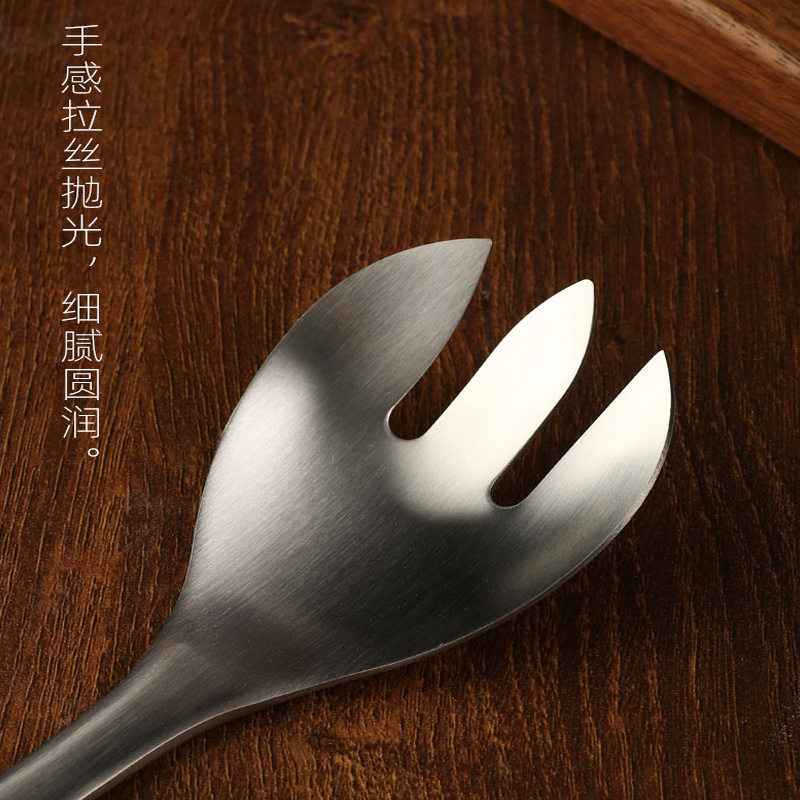 沙拉勺子套装304不锈钢创