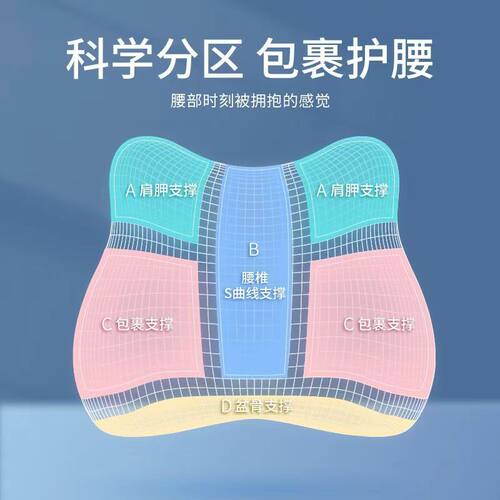 严选腰靠办公室护腰垫座