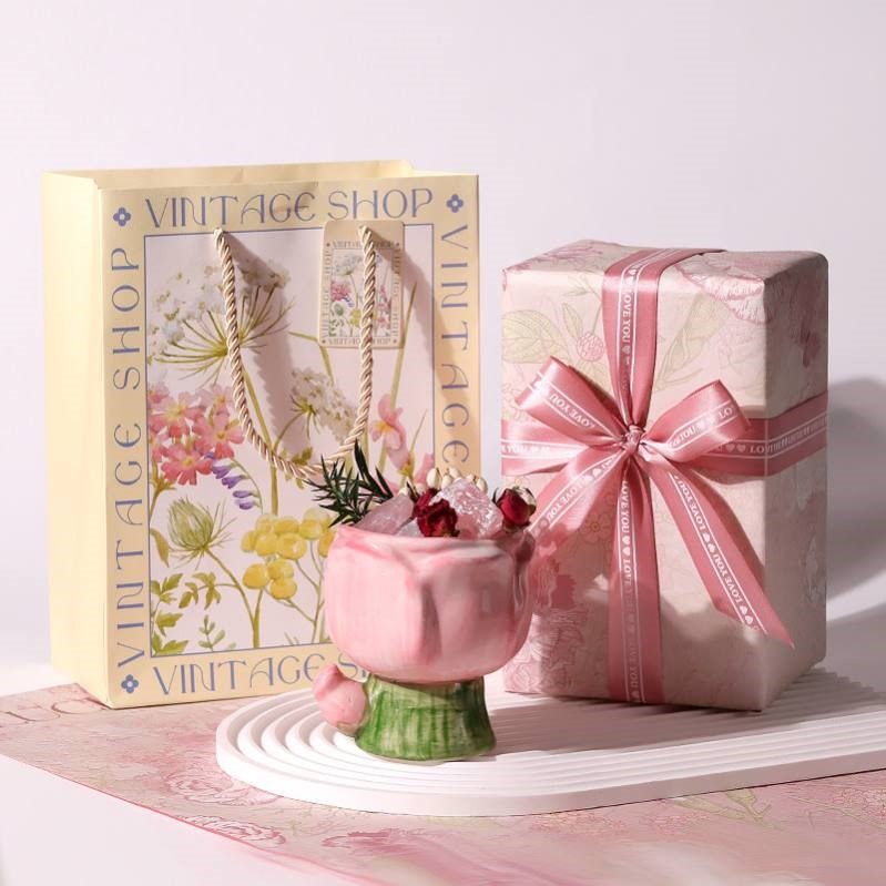 玫瑰干花粉色晶石扩香石无火香薰礼盒精油香氛卧室摆件生日礼物,家居饰品,香薰礼盒,淘宝优惠券,粉丝福利购,淘宝优惠卷