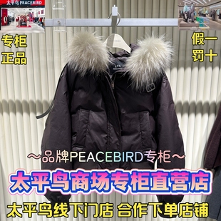 太平鸟女装2025冬款国内代购新款时尚百搭羽绒服A1ACF441168-1999