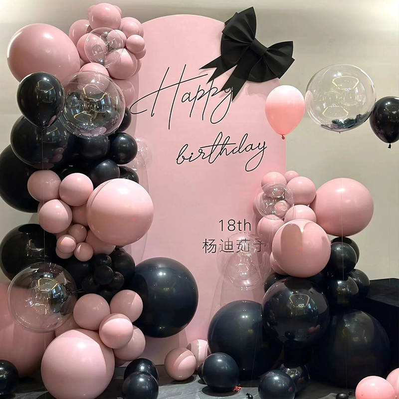 成人生日装饰场景布置派对气球