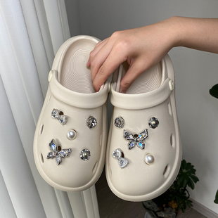朴西洞洞鞋鞋花鞋扣配饰可拆卸crocs配件卡骆驰diy奶酪装饰大孔洞