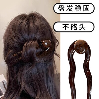 新中式u型发簪女2026新款