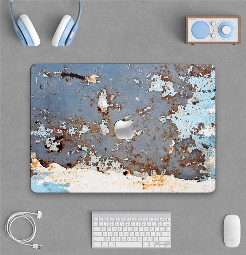 适用于苹果电脑外壳新款mac book铁锈贴膜软壳13.3贴纸15寸全套