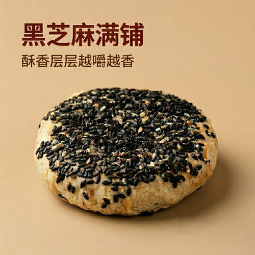 北京稻香村糕点黑麻椒盐饼190g
